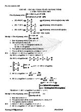 Đề cương học kì II môn Toán 9